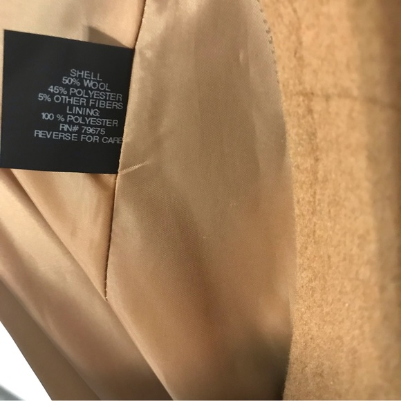 Dark Camel Michael Kors Hooded Notched-Collar Coat, Women’s PXL Created by Macys - Picture 9 of 16